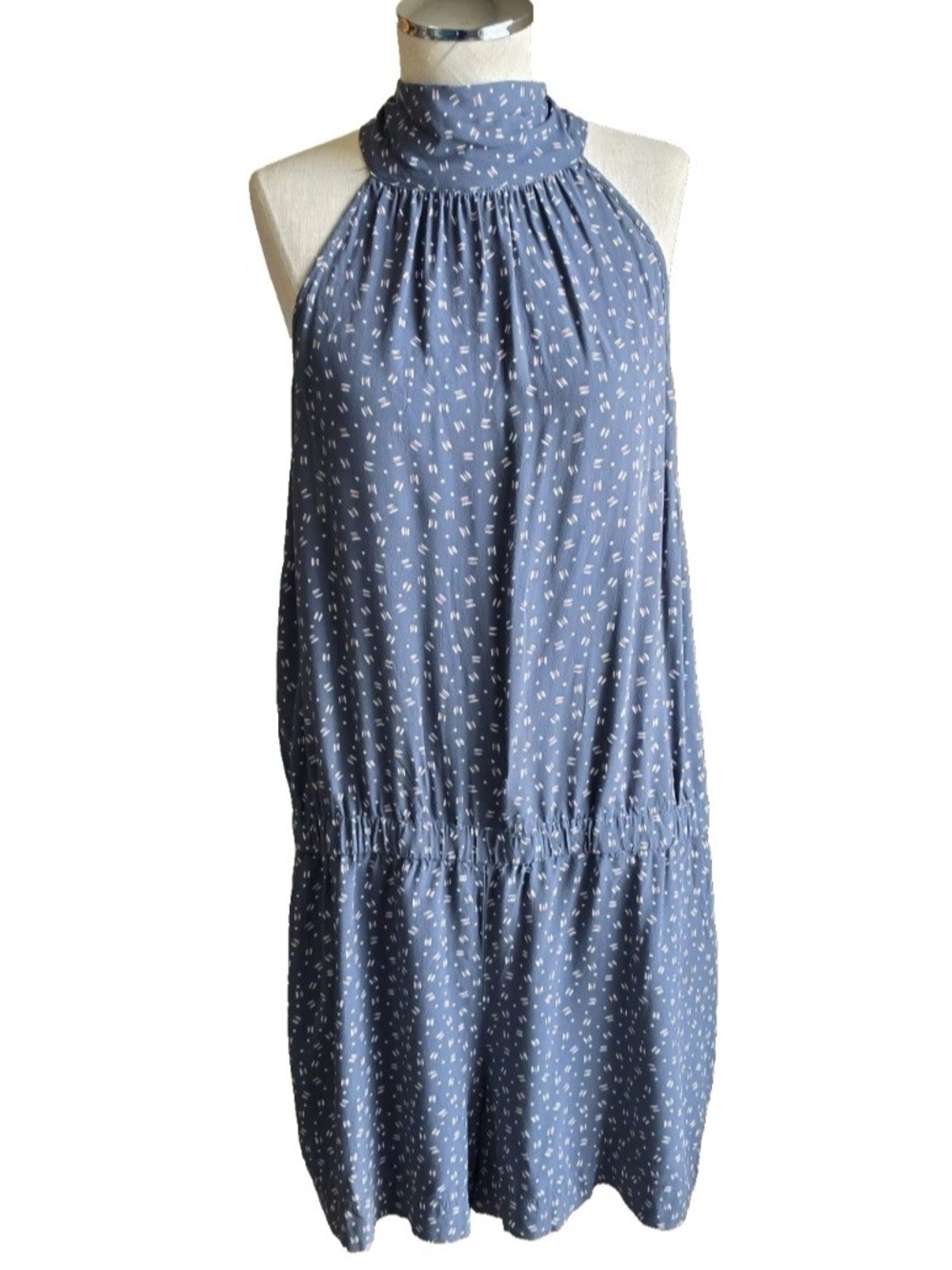 Loft Outlet Womens Jumpsuit Halter Tie Collared High Neck Jumper Romper Size 16